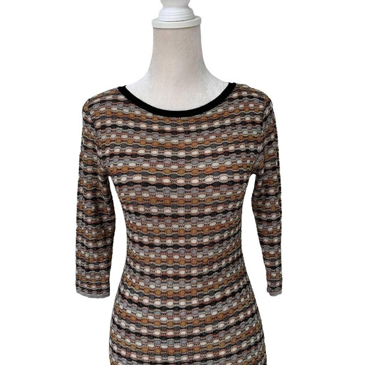 Product Image 2 - MISSONI 3/4 sleeve brown gold