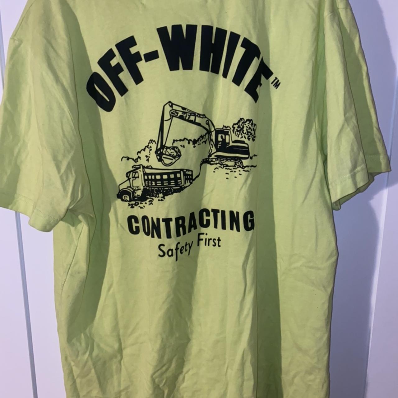 Off-White c/o Virgil Abloh Construction T-shirt in Green for Men