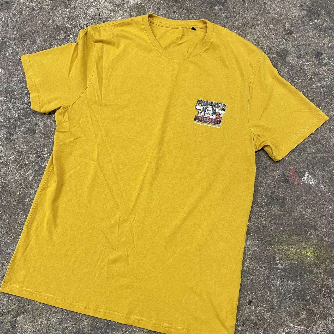 USA souvenir graphic printed souvenir Mustard... - Depop