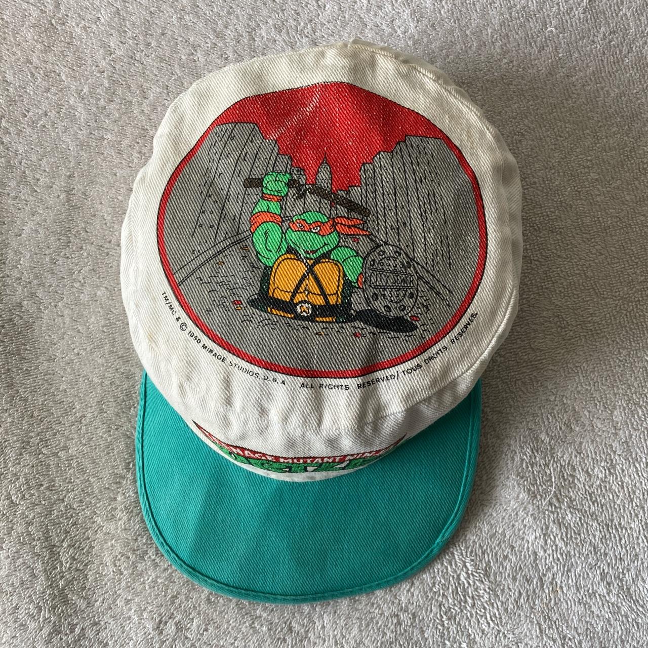 VINTAGE 1990 / 80 TMNT TEENAGE MUTANT NINJA TURTLES HAT CAP BOYS YOUTH