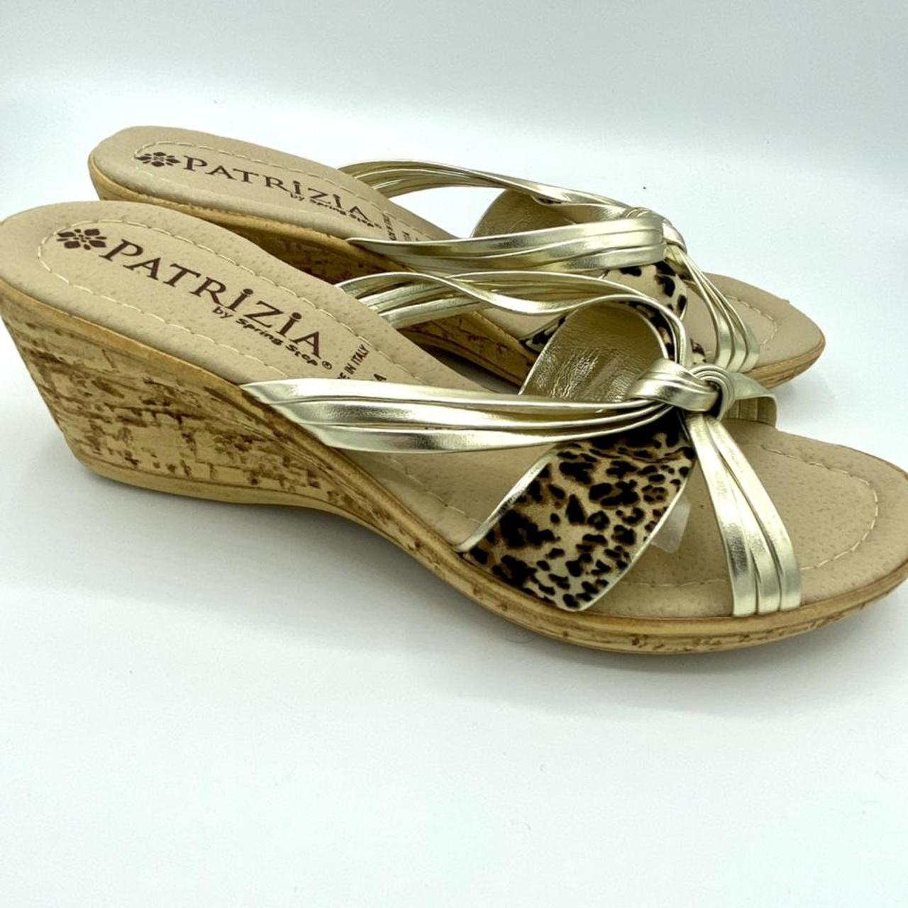 Patrizia wedge sandals made in italy size 38 (8... Depop