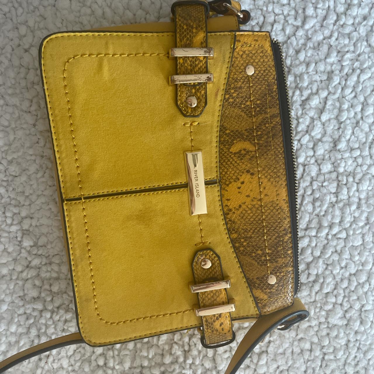 River island yellow discount bag