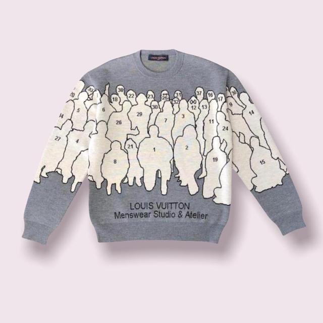Louis Vuitton Sweater Grey Wool ref.176197 - Joli Closet