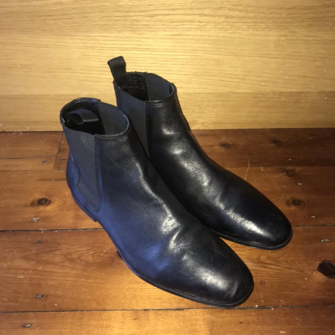 ZARA MAN leather Chelsea boots Bought about 2... - Depop