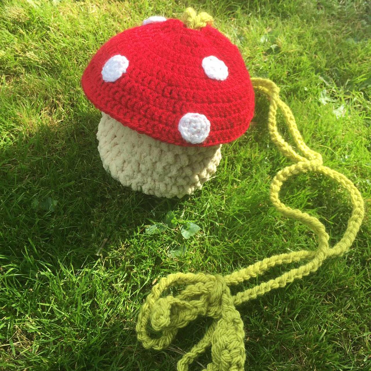 CUSTOM COLOR Handmade Crochet Mushroom