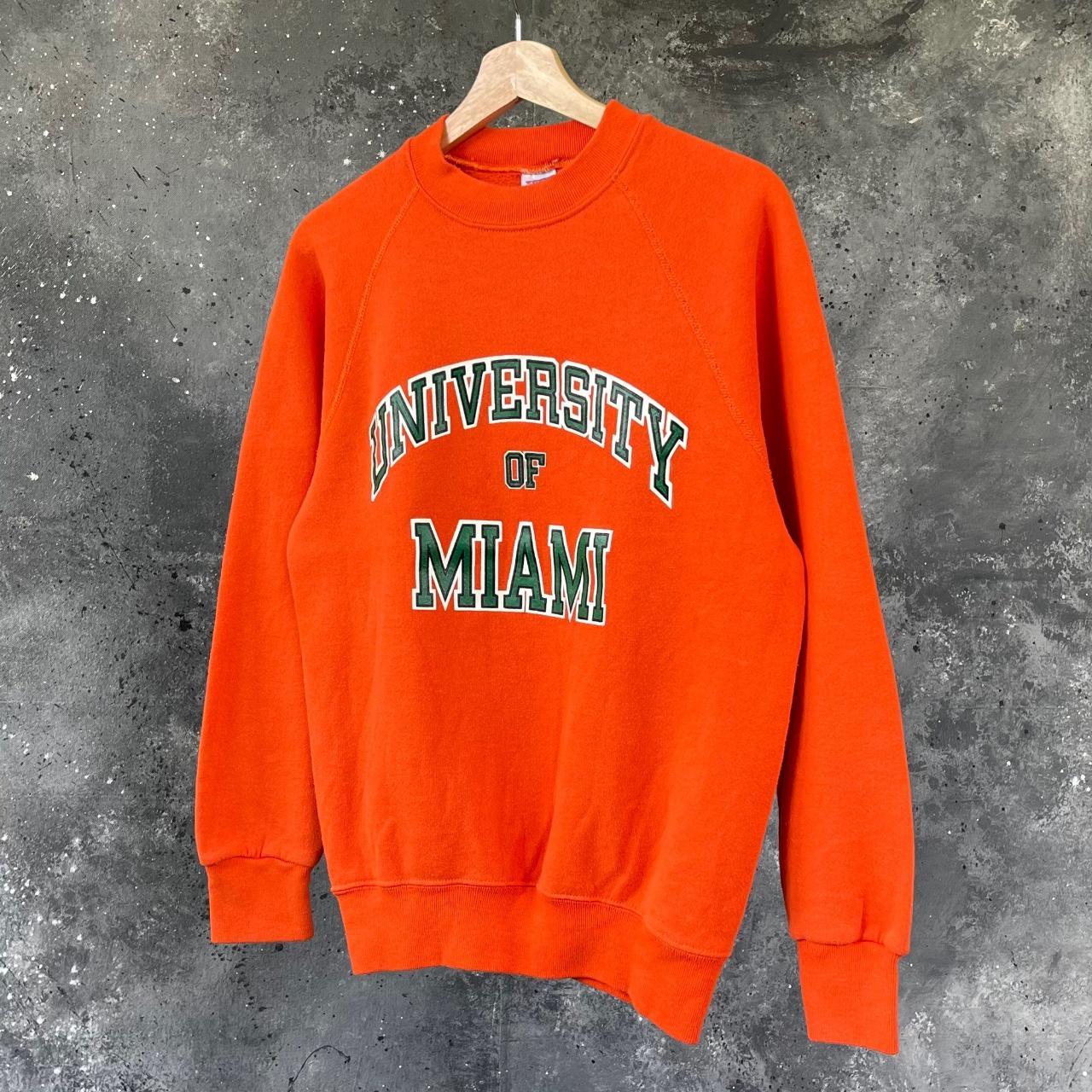 Vintage University Of Miami Crewneck Sweatshirt