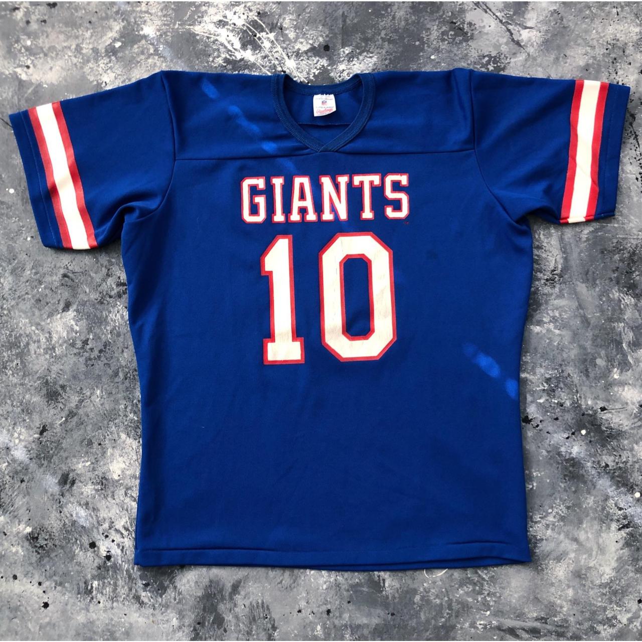 Vintage 80s New York Giants T Shirt XXL White Football Jersey