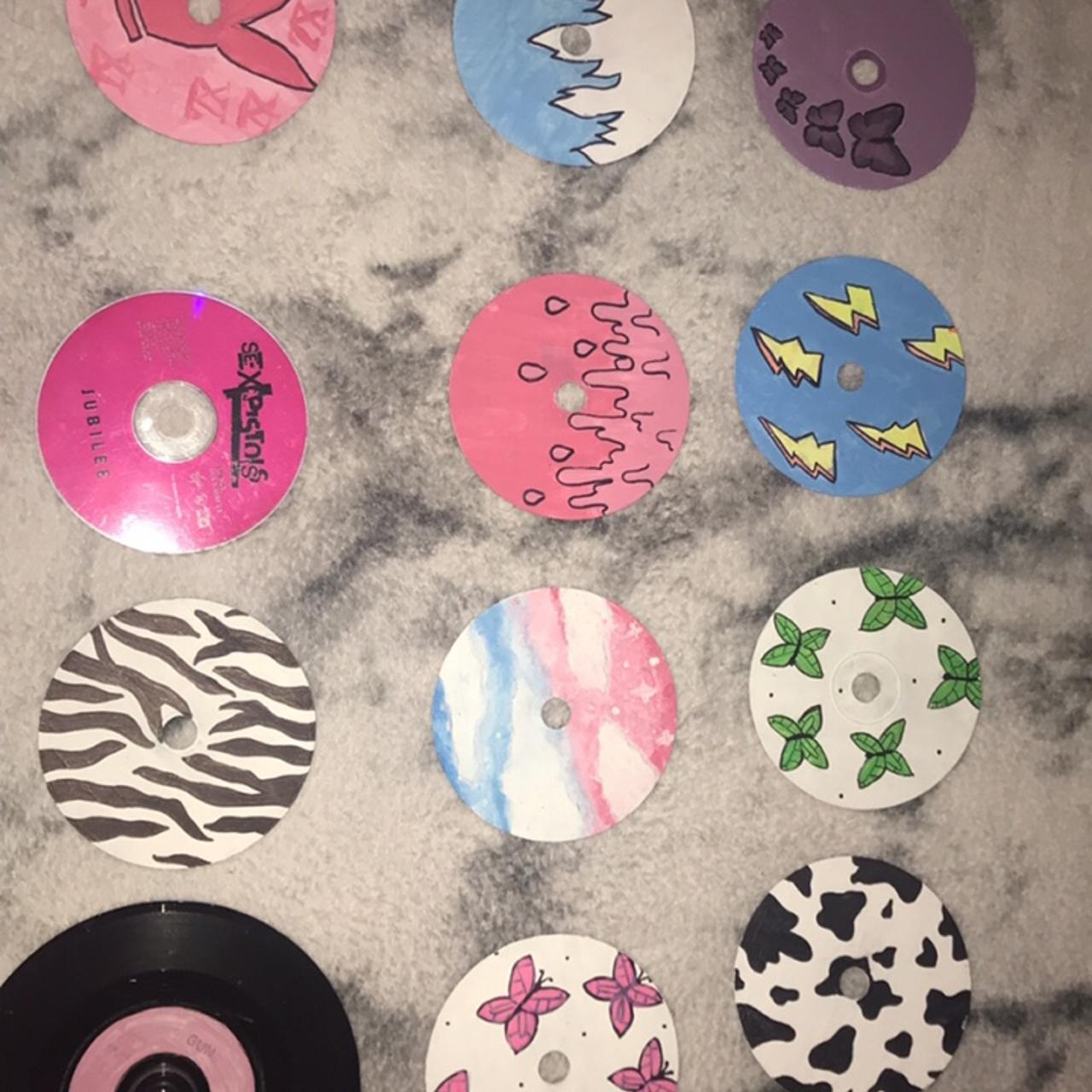 Decorative Cds Hand Painted Did Them For Fun, For - Depop