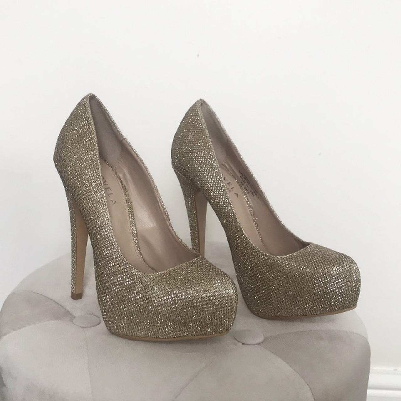 Carvela glimmer clearance gold