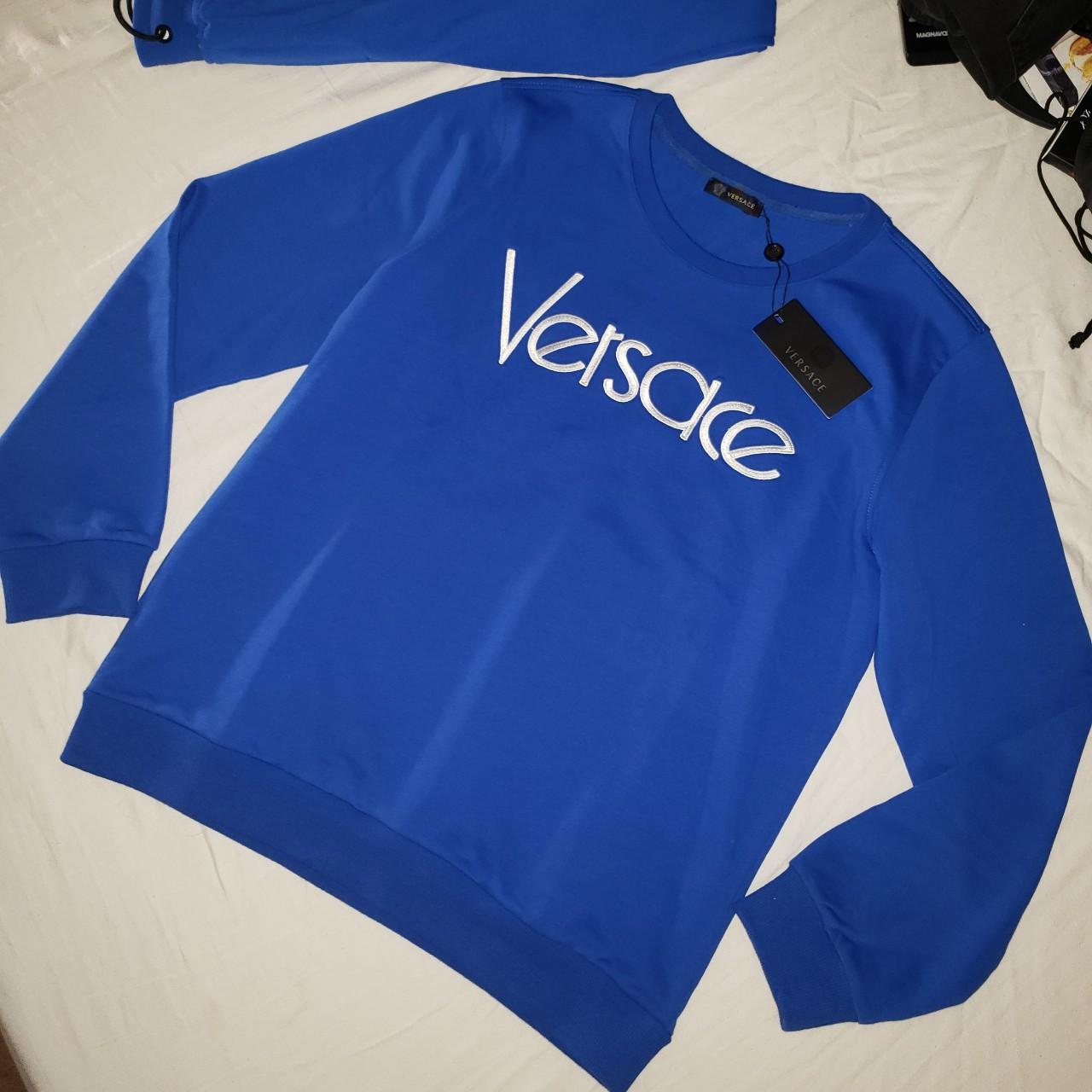 Blue hotsell versace sweatshirt