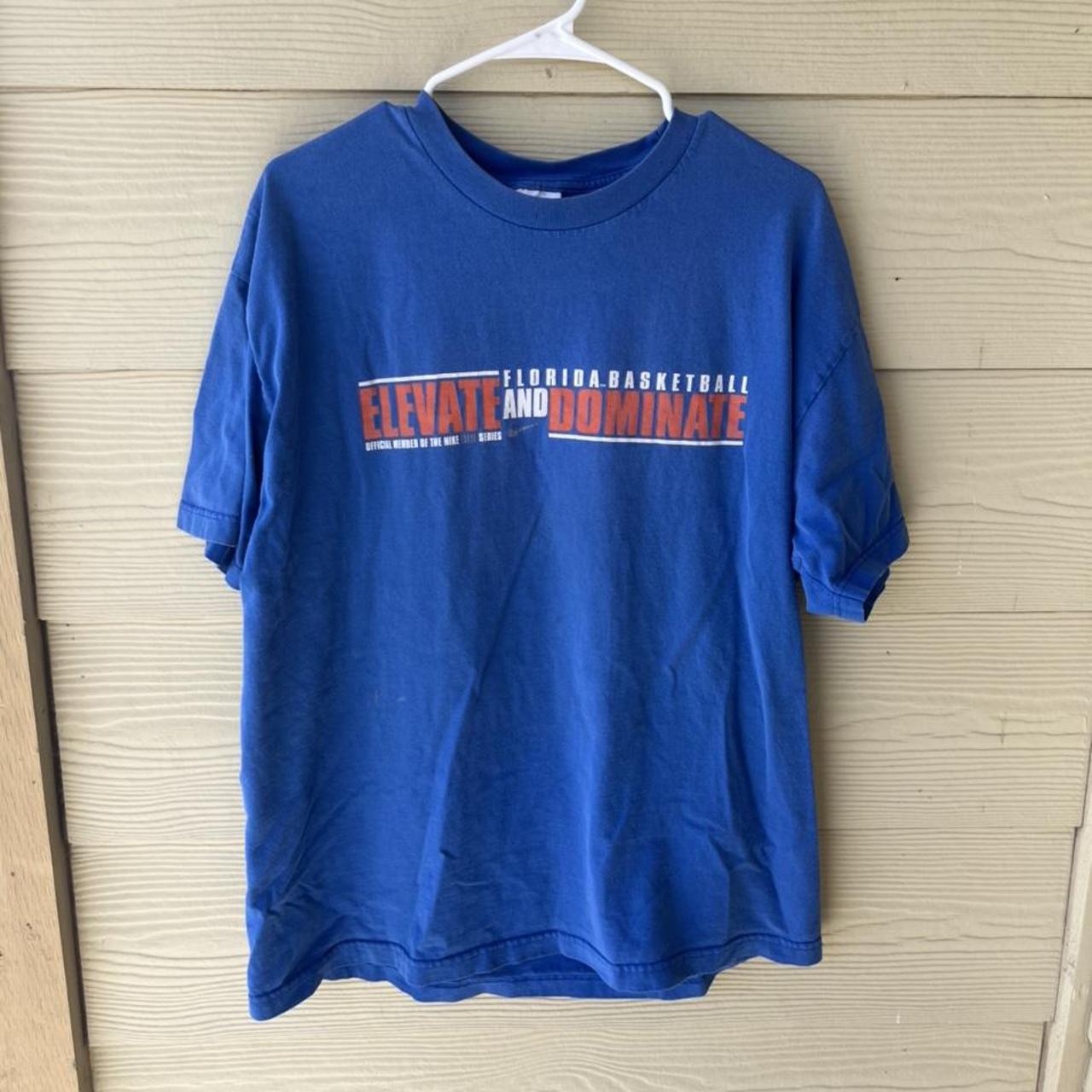 Nike Men's Blue and Orange T-shirt | Depop