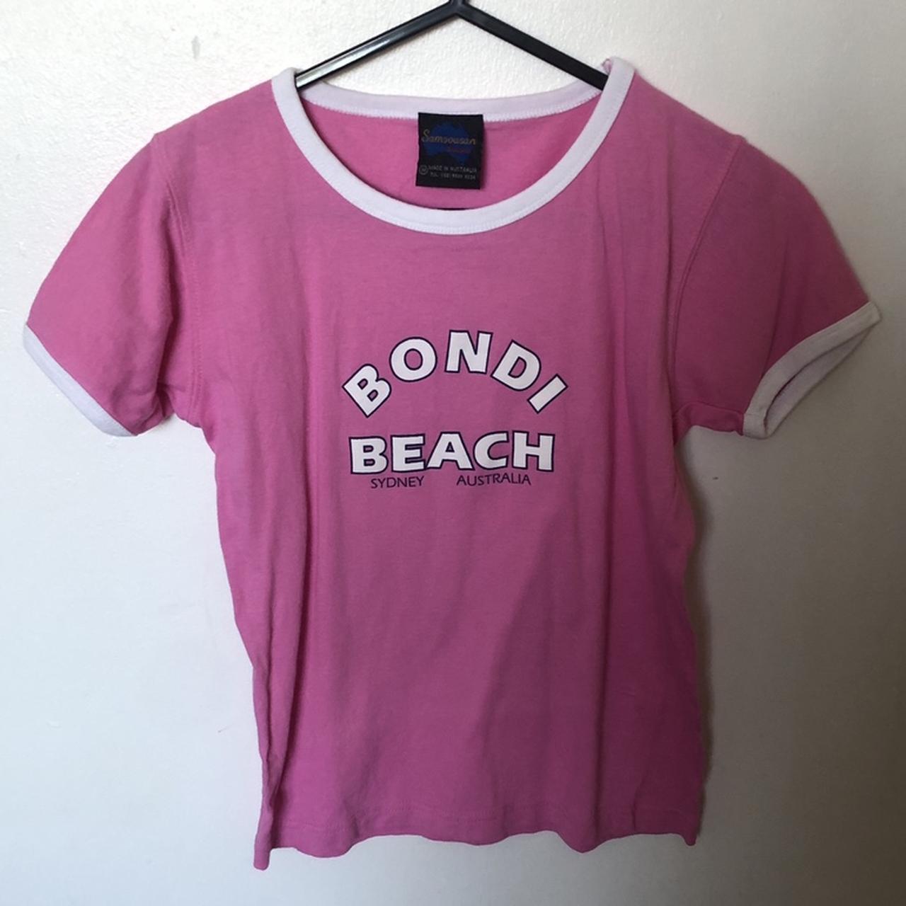 really cute pink bondi beach baby tee🎀 says size... - Depop