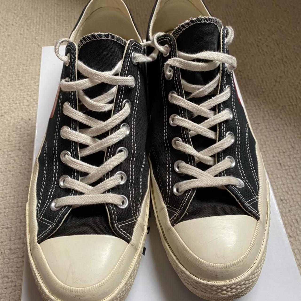 - Converse x comme de garçons - 9/10 condition,... - Depop