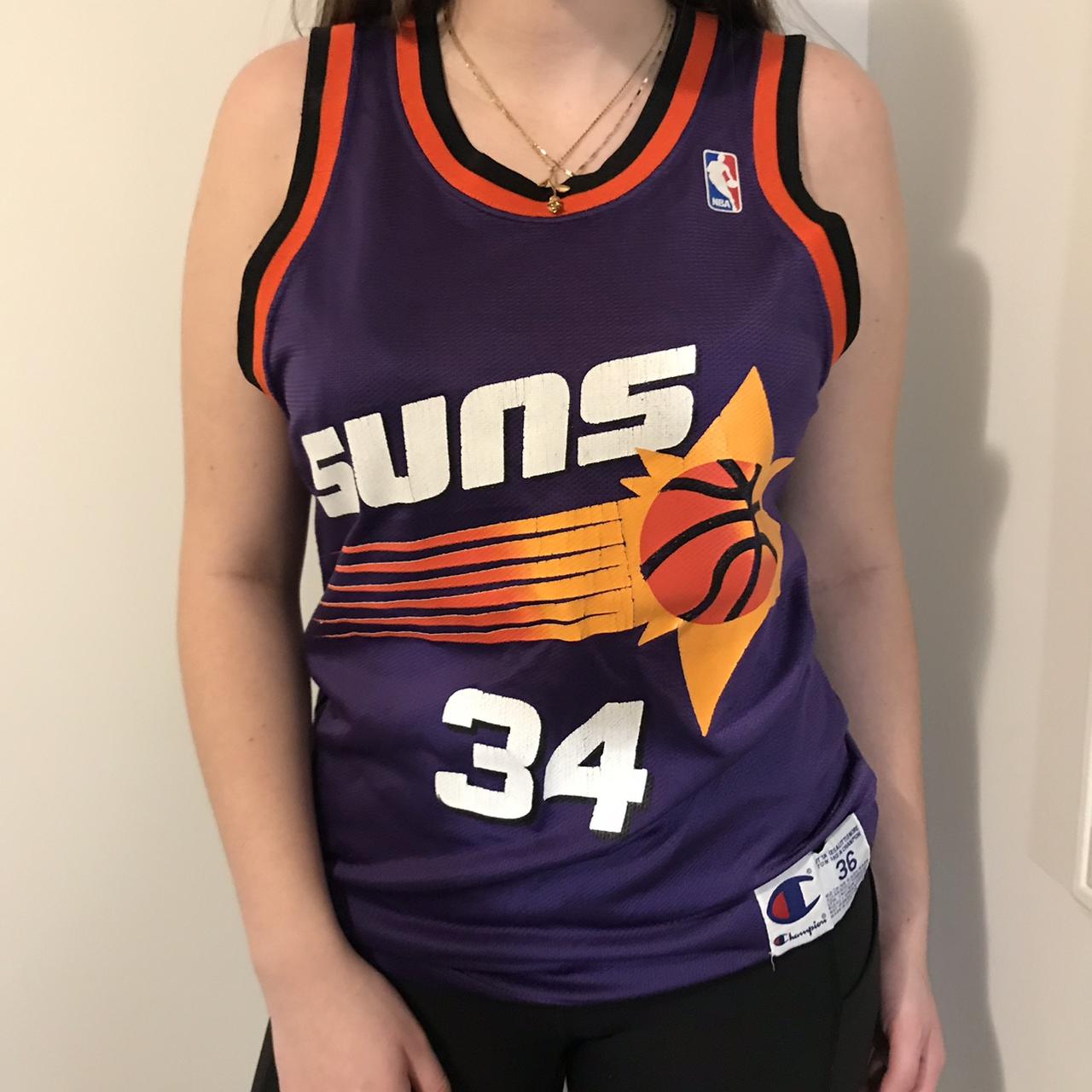 Phoenix Suns Charles Barkley jersey champion 36 mens purple