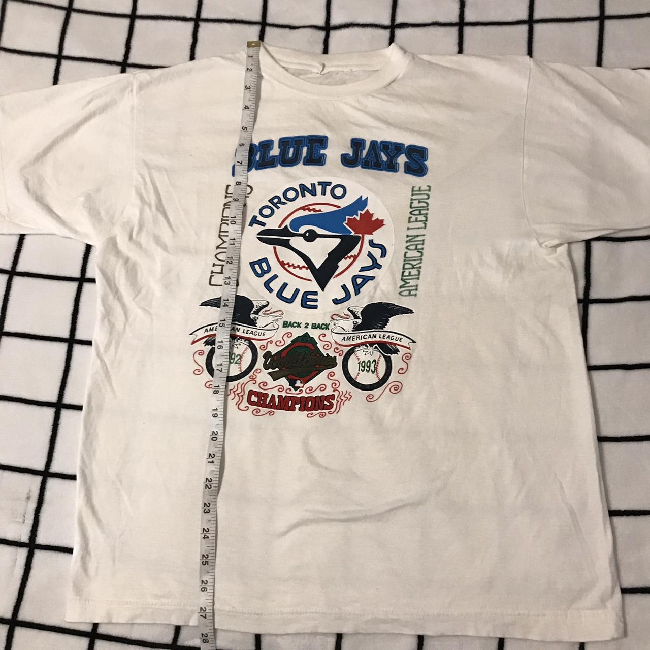 Vintage Blue Jays 1992 1993 Championship Shirt Mens - Depop