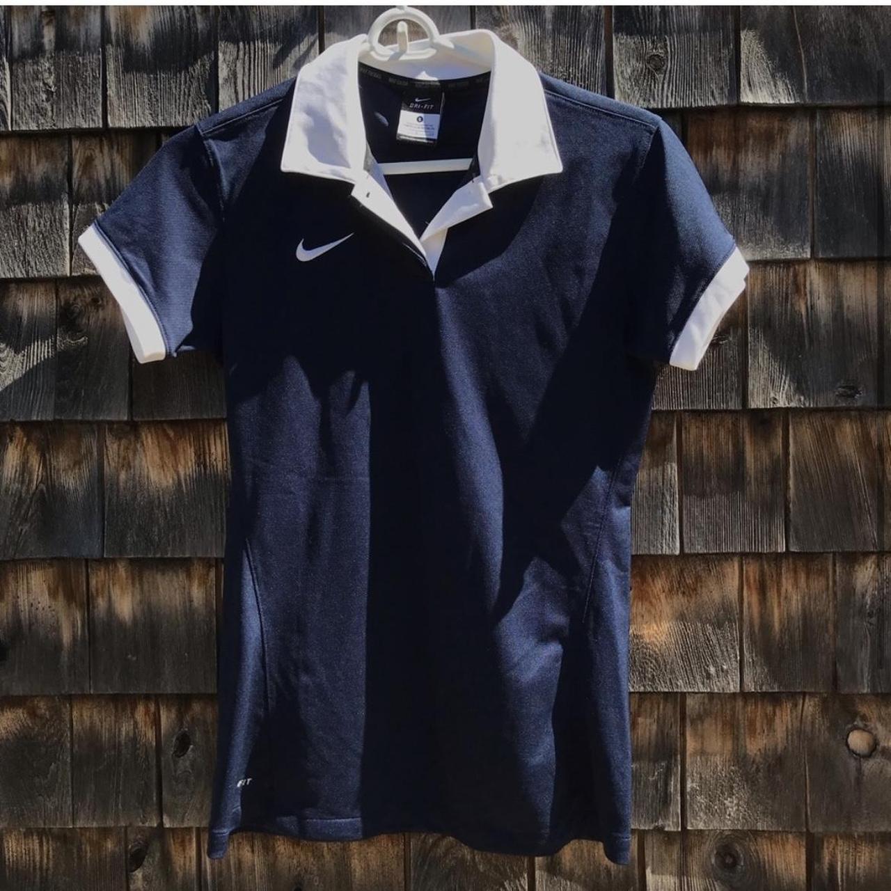 Old school Nike polo drifit tee. Fits womens and... Depop