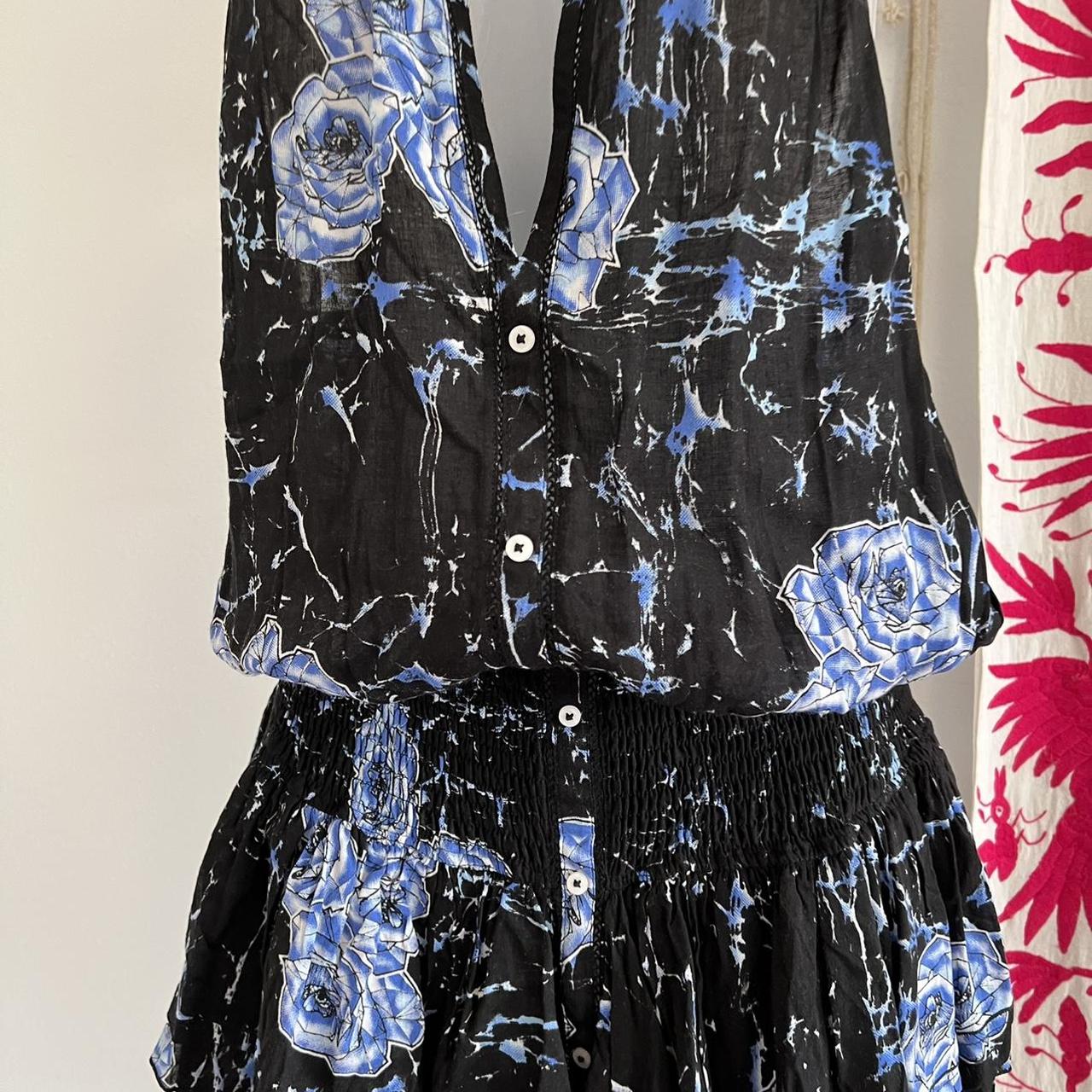 Poupette St Barth Women's Black and Blue Dress (2)