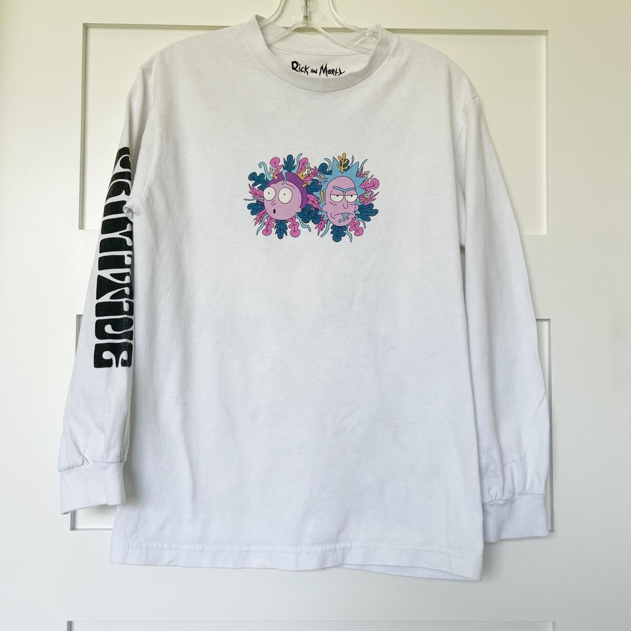 rick and morty long sleeve white