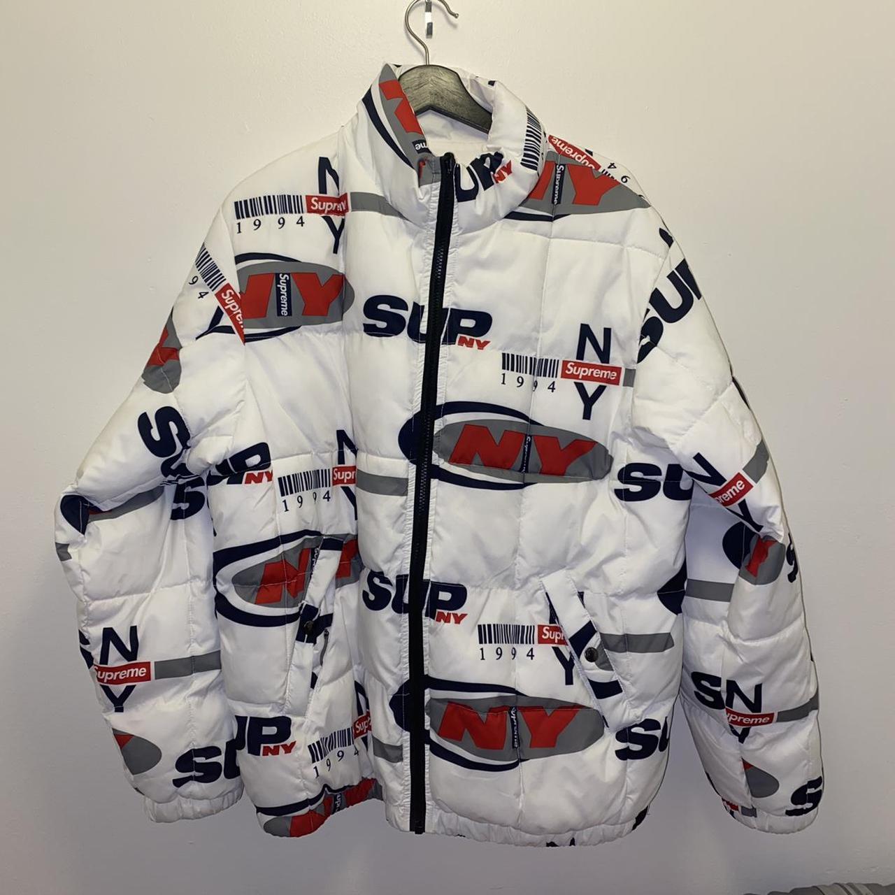 Supreme ny reversible puffy on sale jacket