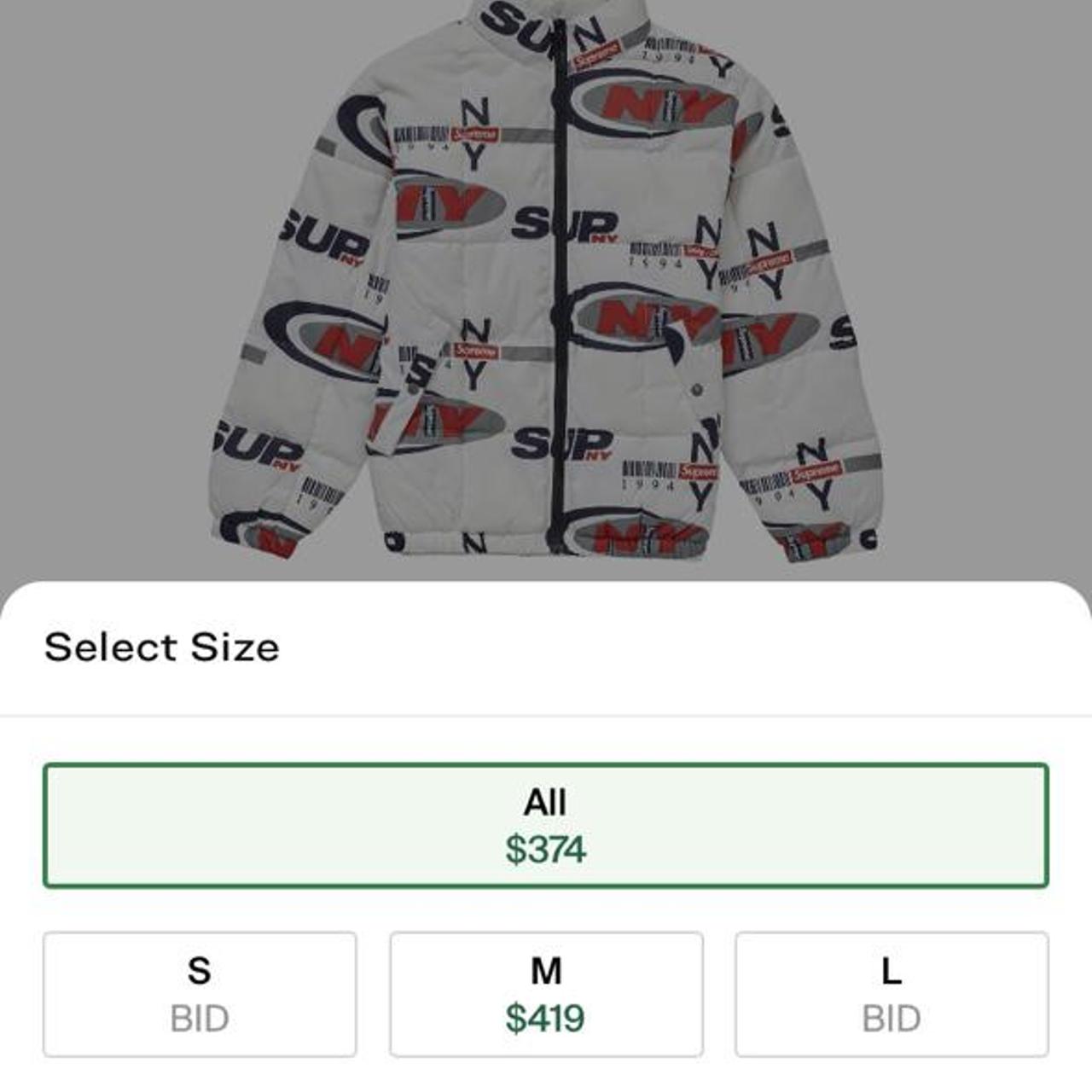 Supreme ny reversible puffy jacket online