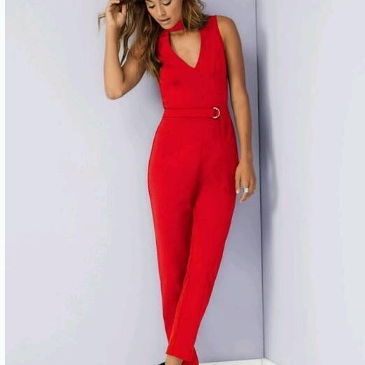 Lipsy best sale red jumpsuit