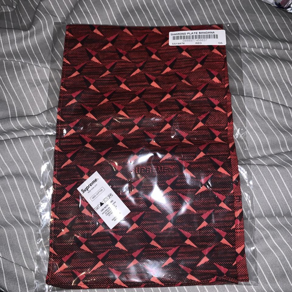 supreme diamond plate bandana