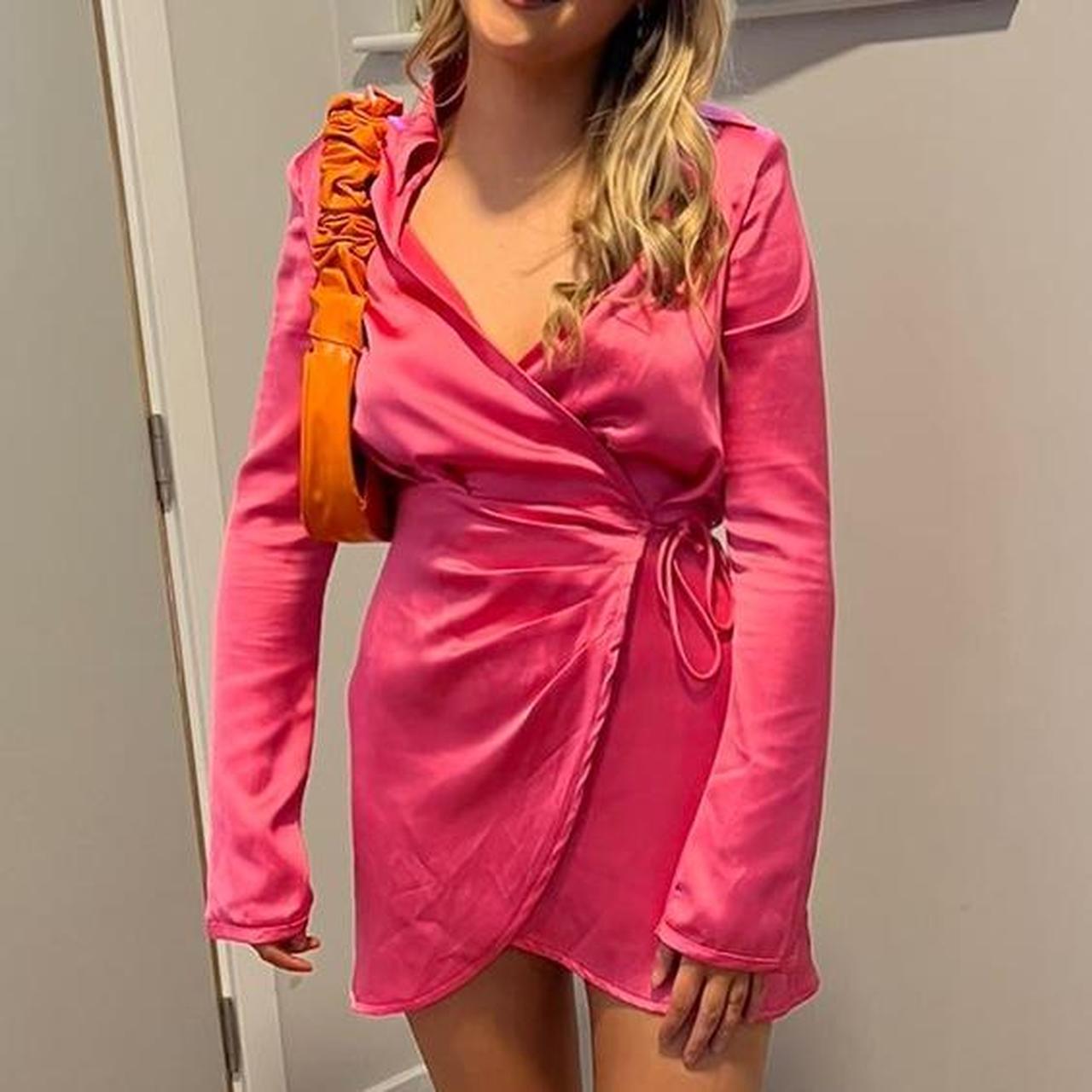 Col Bénitier Robe Bershka Satin Dress Robe Longue Col Benitier