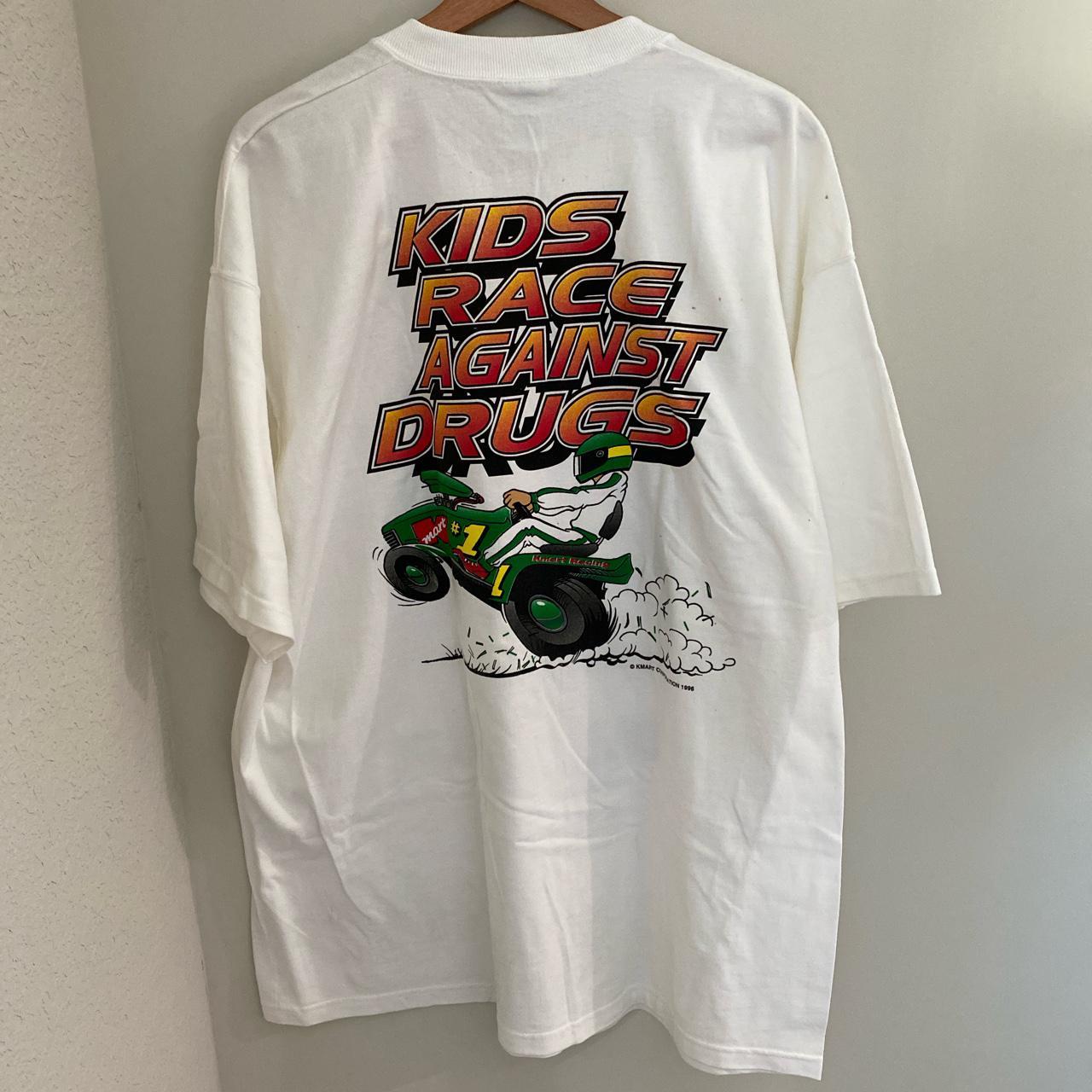 Vintage 1996 K Mart Kids Race Against Drugs shirt ,... - Depop