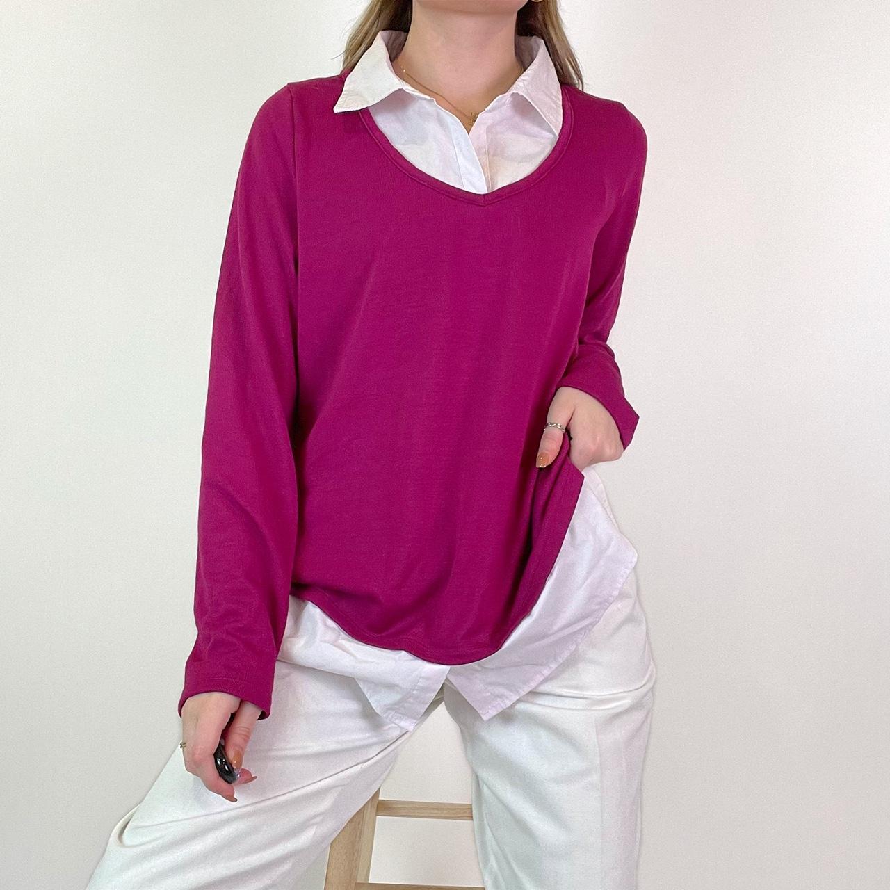 layered sweater blouse