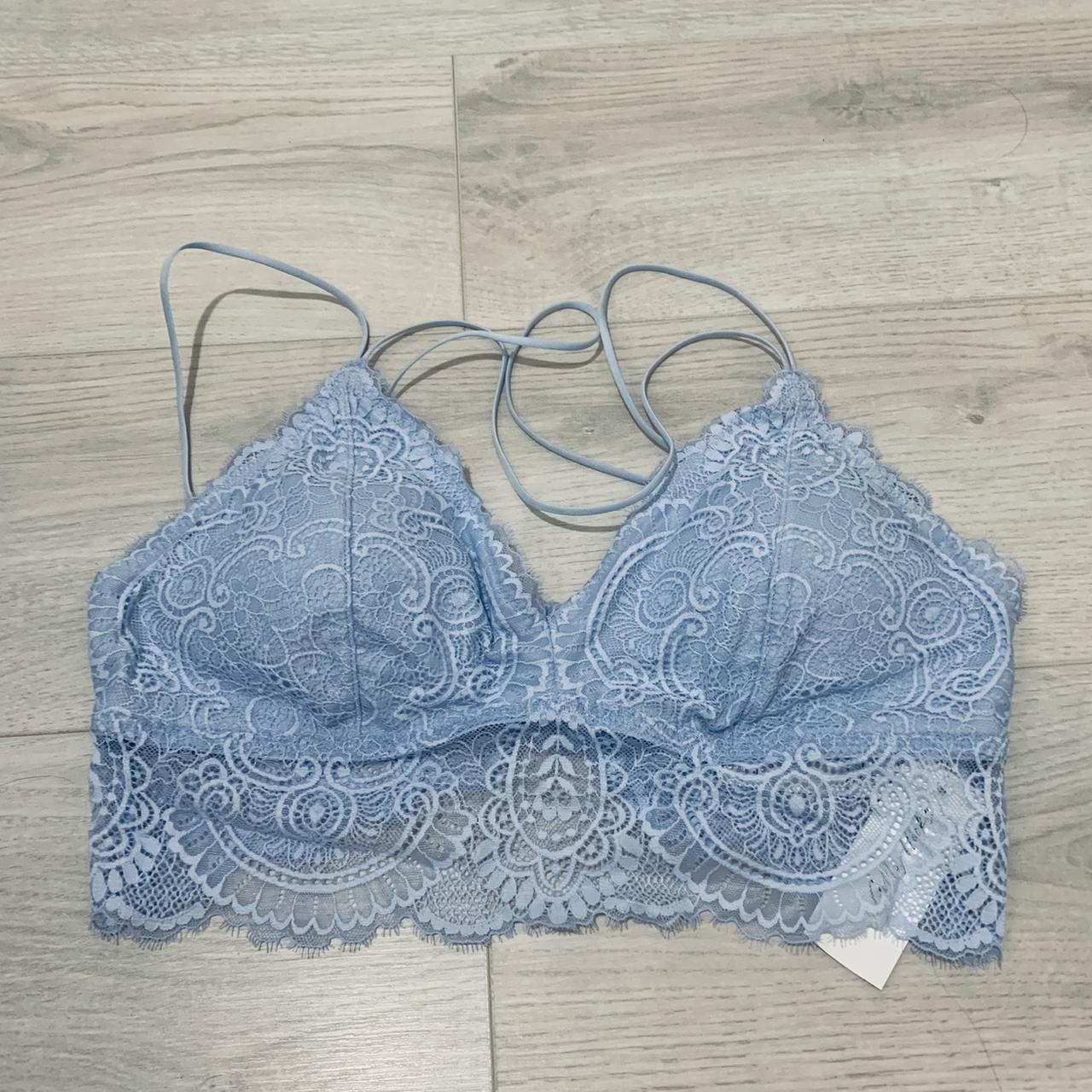 Hollister Lace Halter Bralette Blue - $9 - From Penny