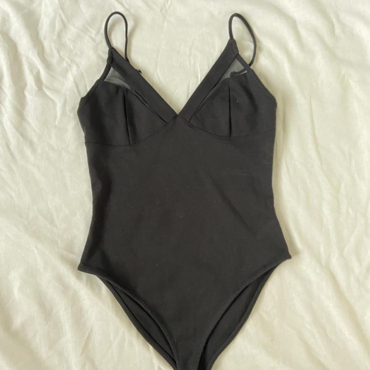 Forever 21 Women's Black Bodysuit Depop
