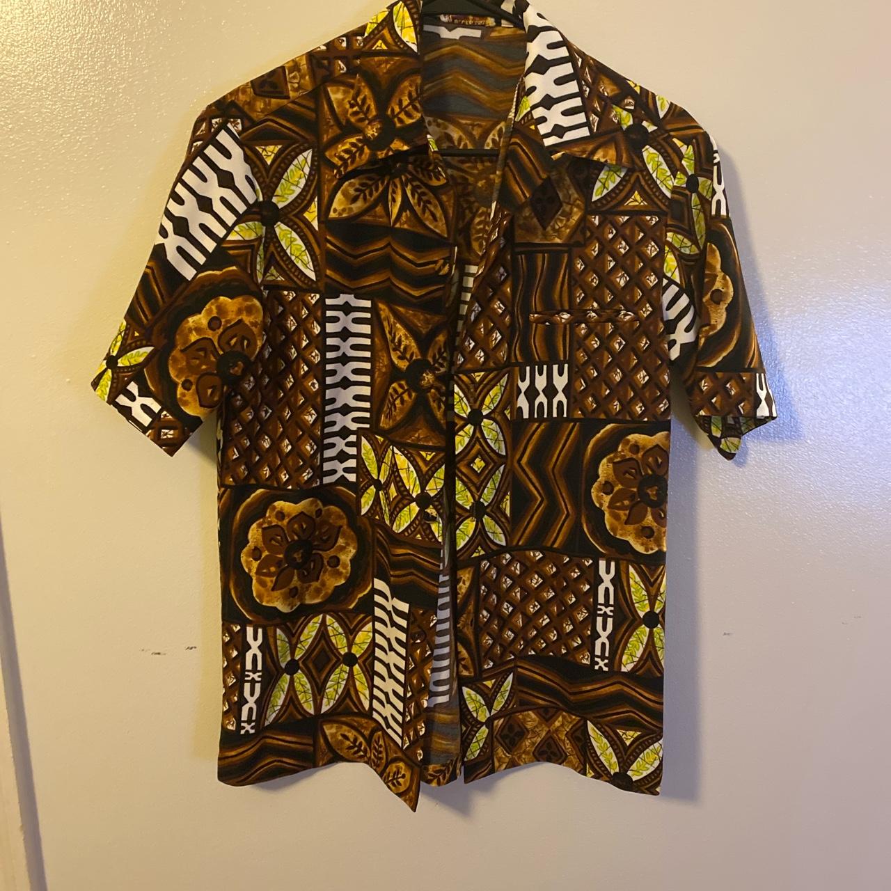 Super Cool Vintage Arnold Christensen Hawaiian Shirt... - Depop