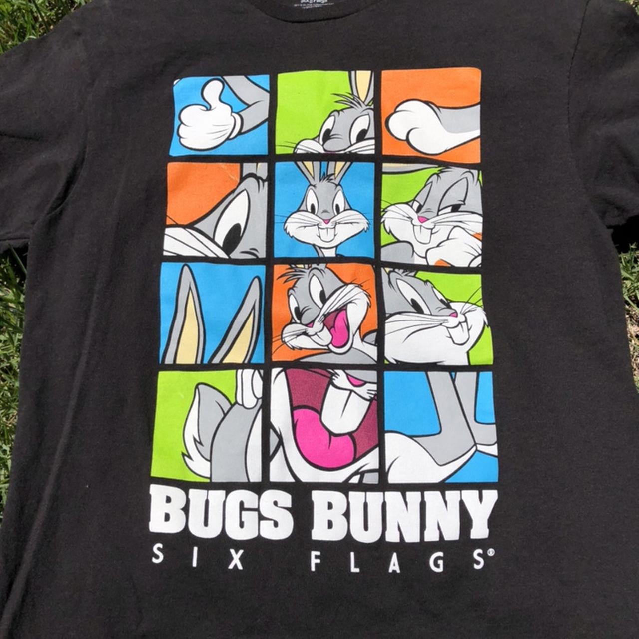 Bugs bunny six flags shirt, awesome graphic with... - Depop