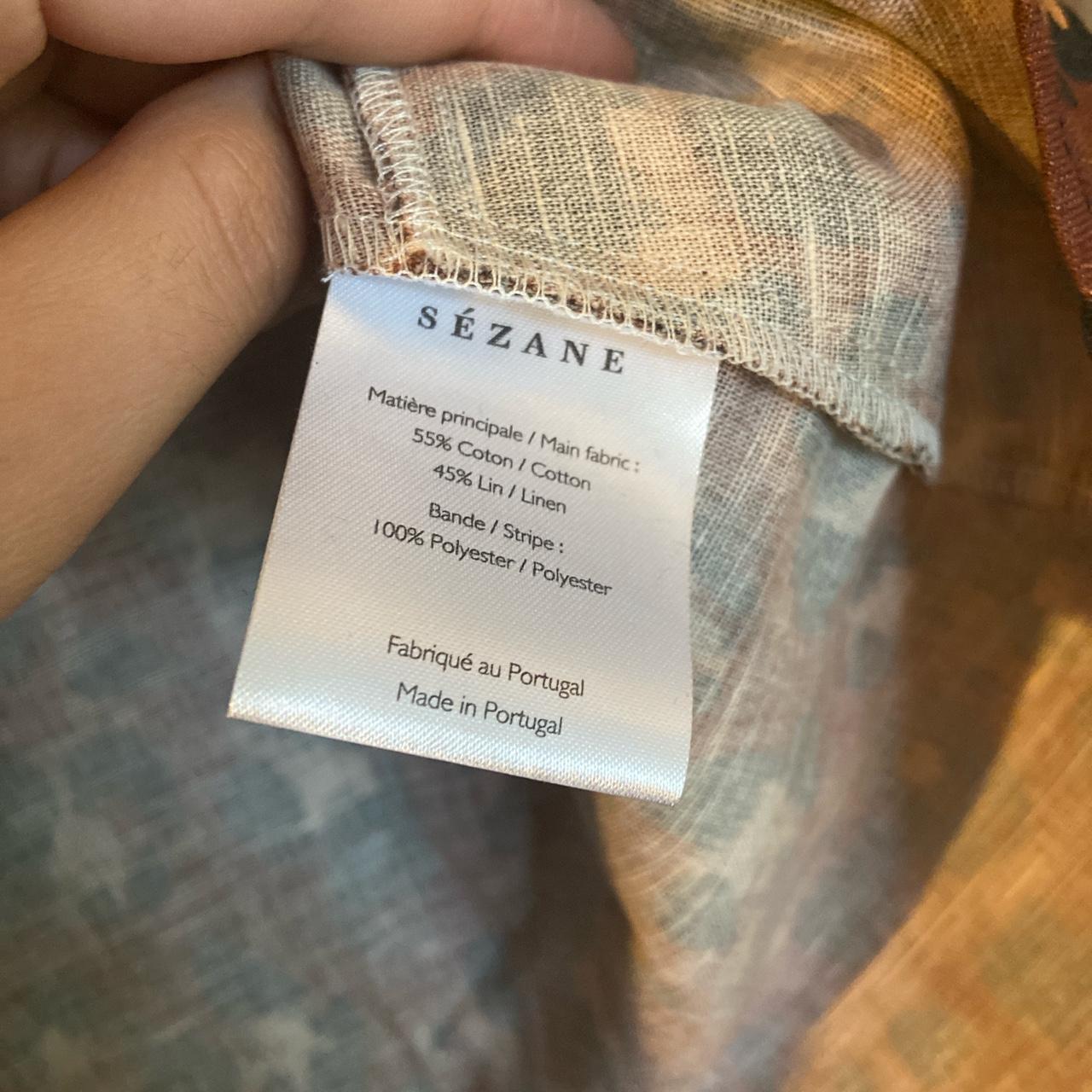 Sezane clarita blouse leopard Main fabric : 55% /... - Depop