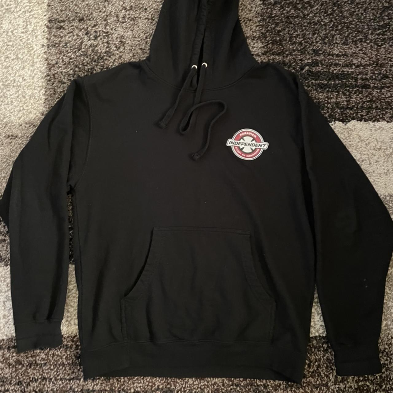 Black Independent Hoodie In Good Condition. Missing... - Depop