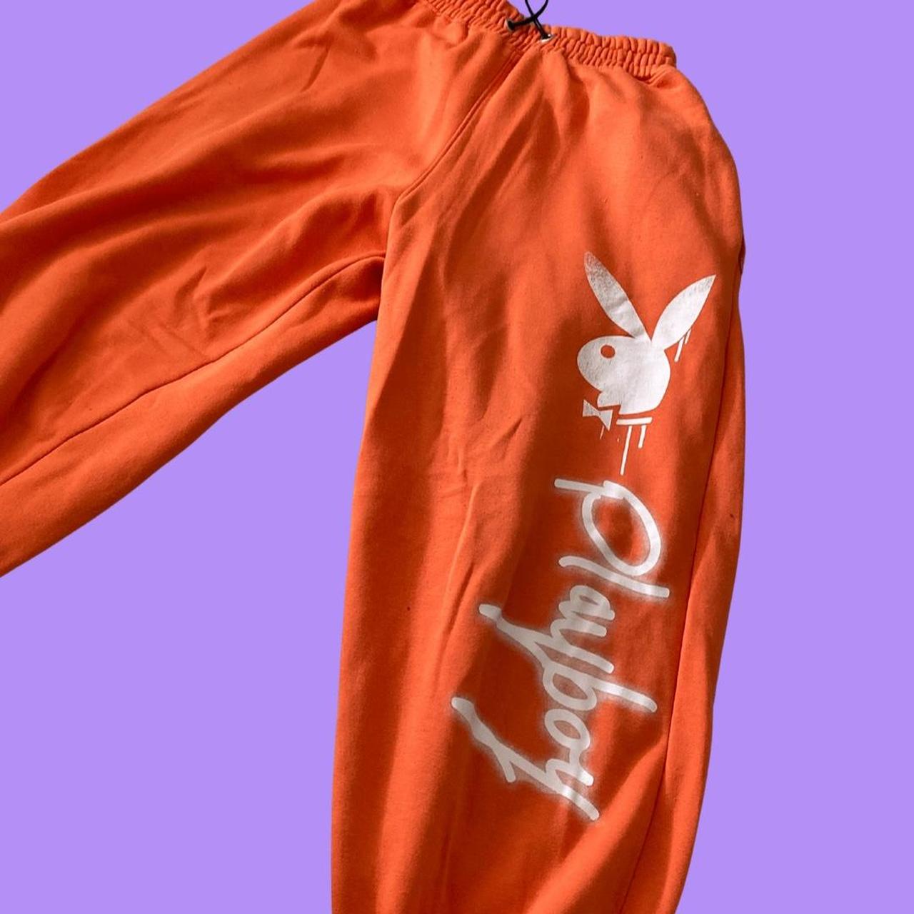 playboy orange joggers