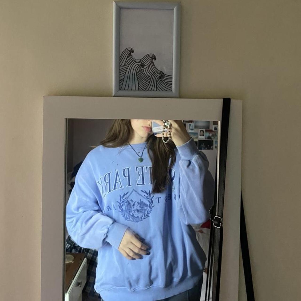 Pull and bear lilac sweatshirt sale