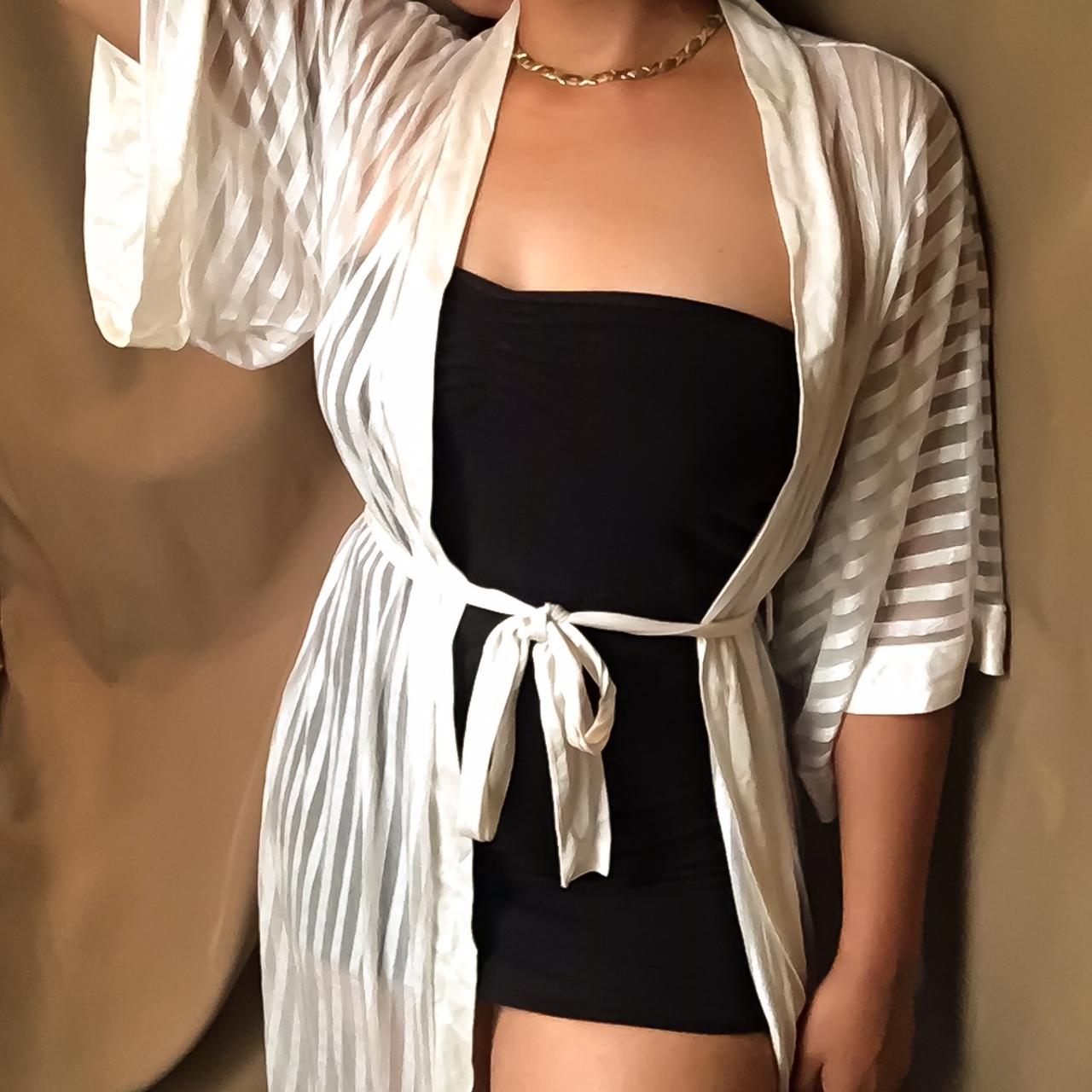 Beautiful vintage sheer Neiman Marcus Robe. This... Depop