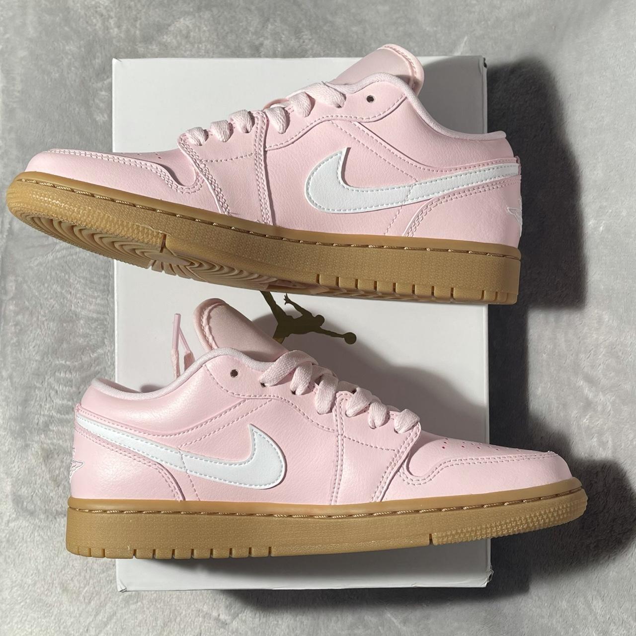 Nike Air Jordan 1 Low Arctic Pink Gum Colour:... - Depop