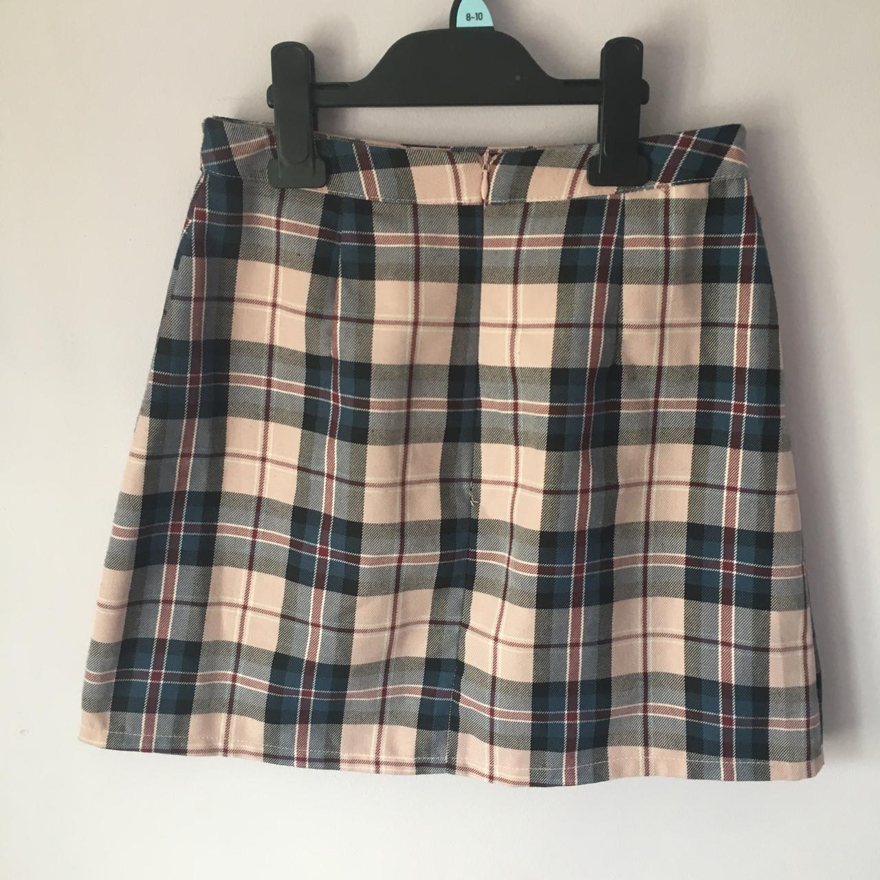 Primark Women's Navy and Pink Skirt | Depop