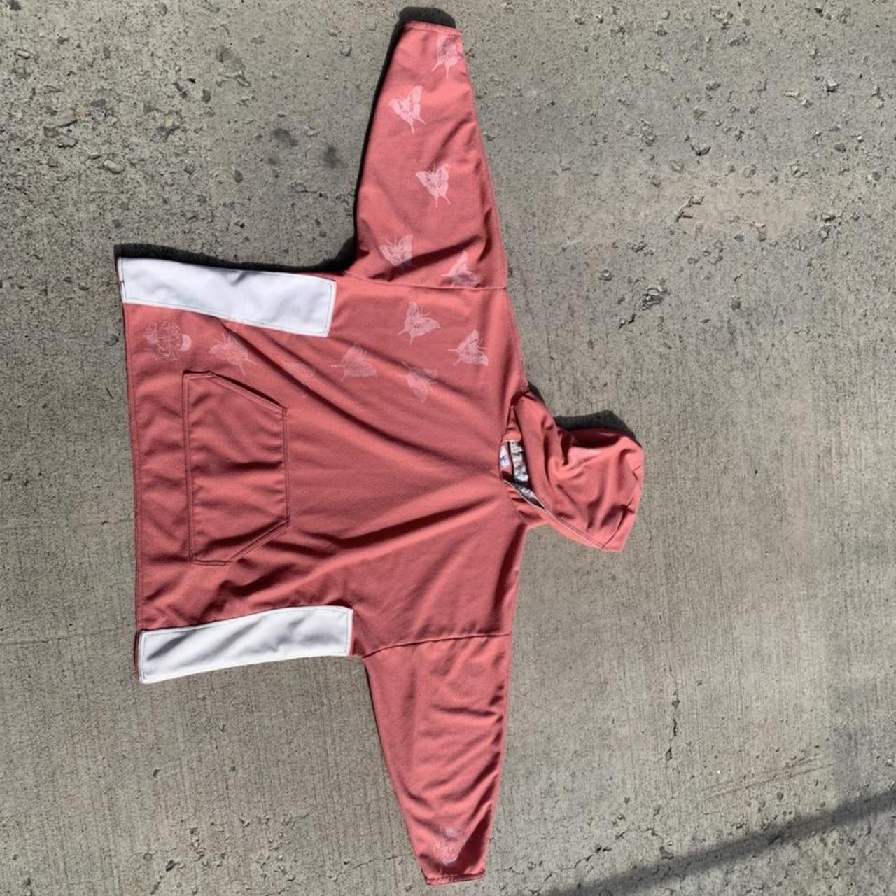 1 of 1 100% polyester pink butterfly hoodie 🍣 Super... - Depop