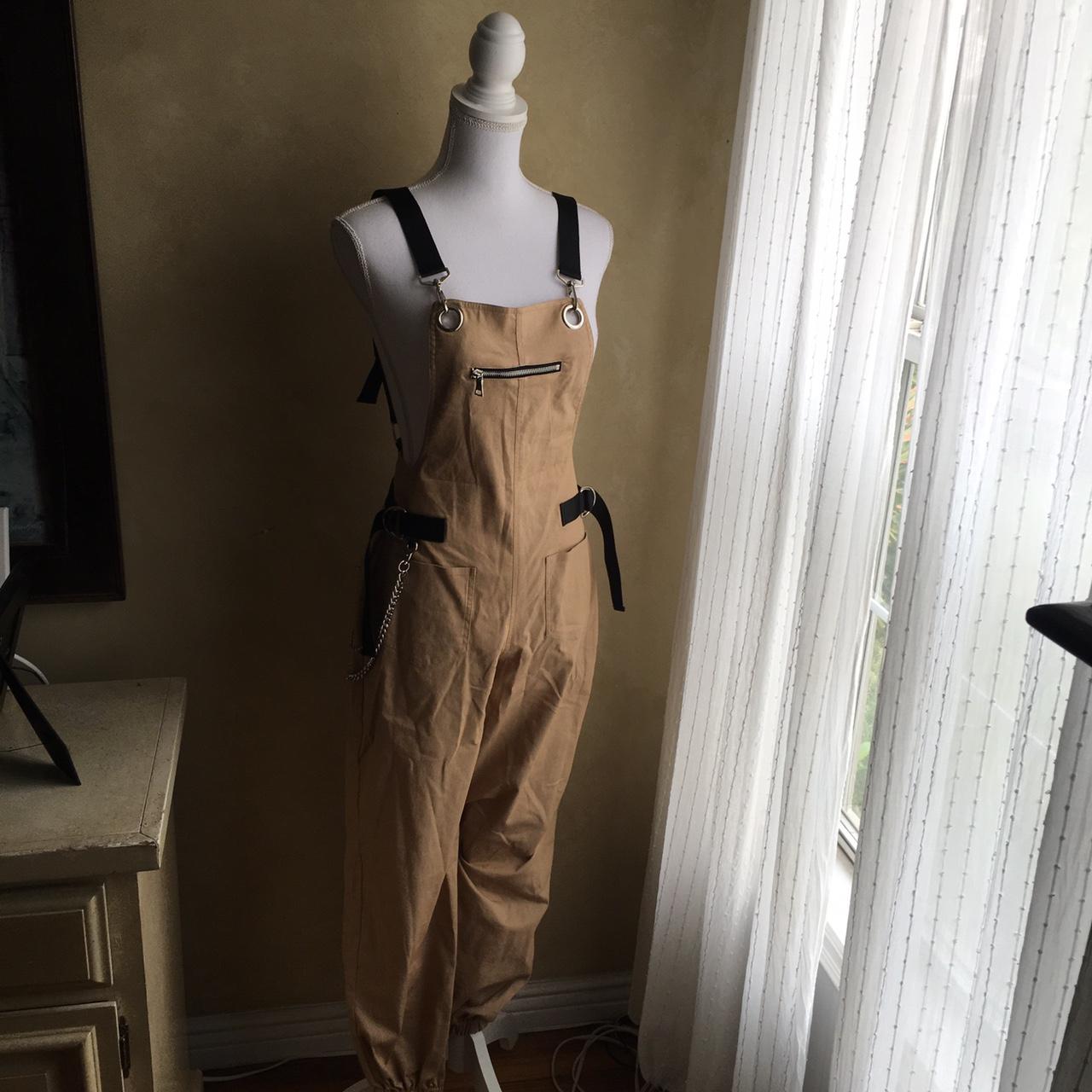 I am gia store cobain overalls tan