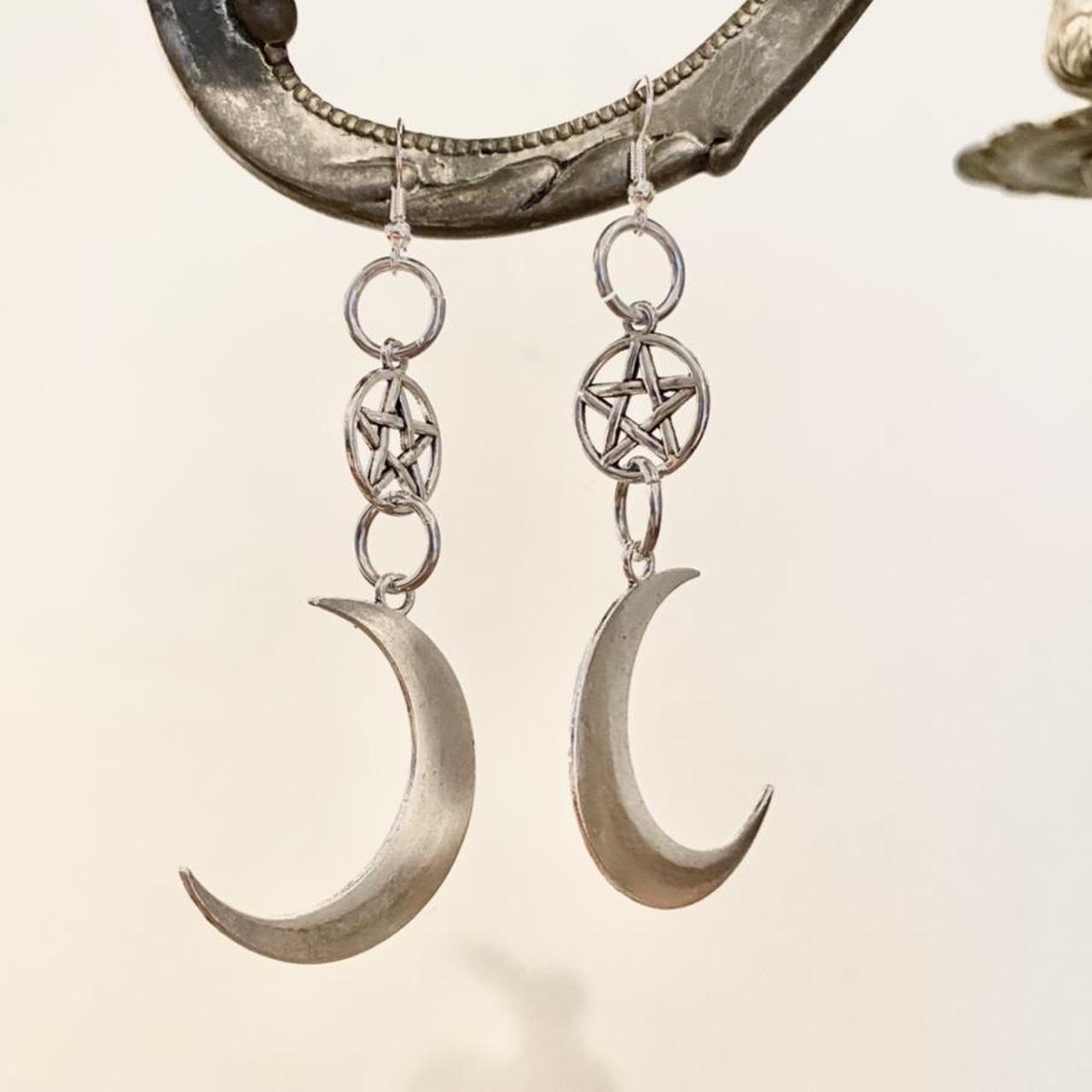 Product Image 1 - custom hand made pentagram crescent