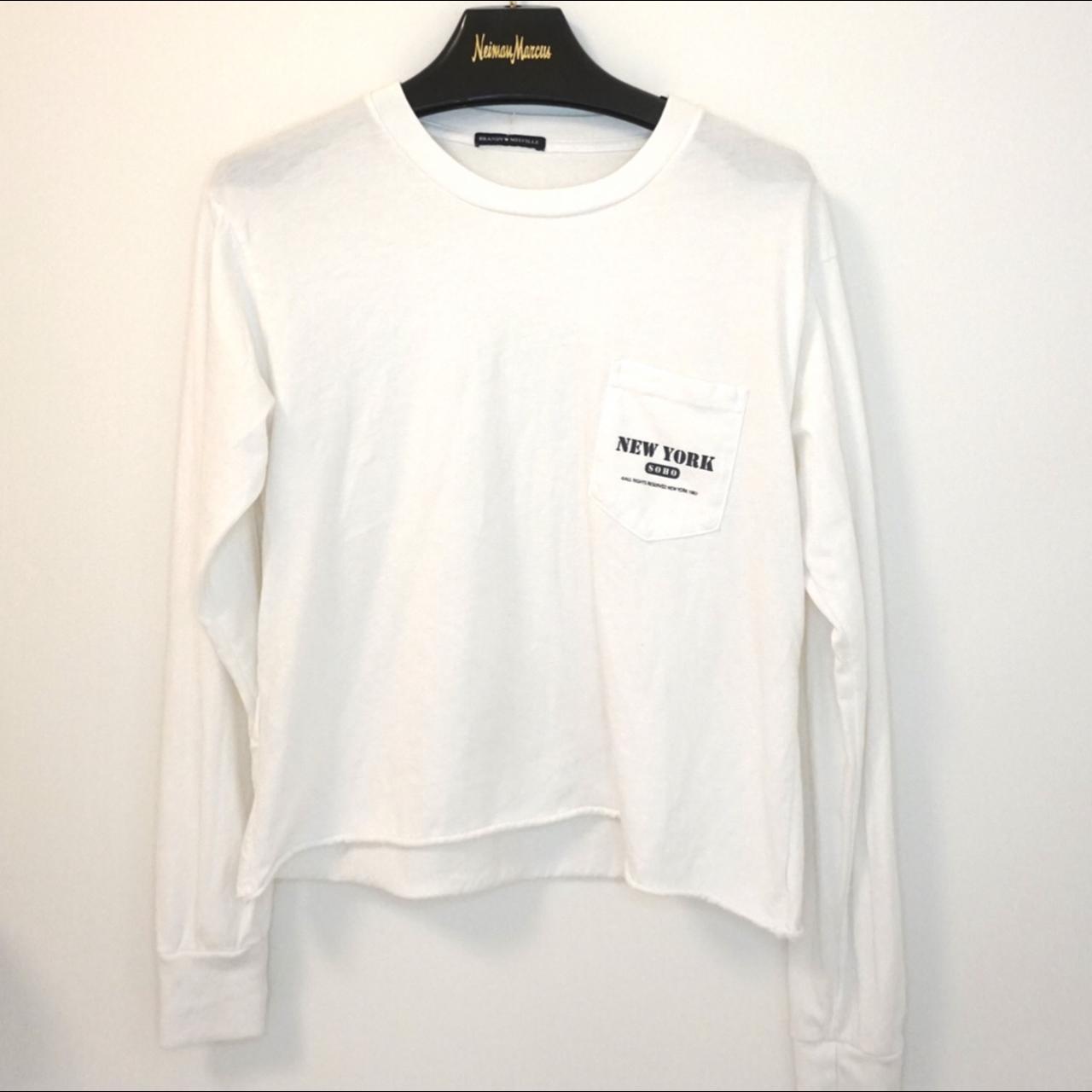 Bandy Melville New York top White Long Sleeve