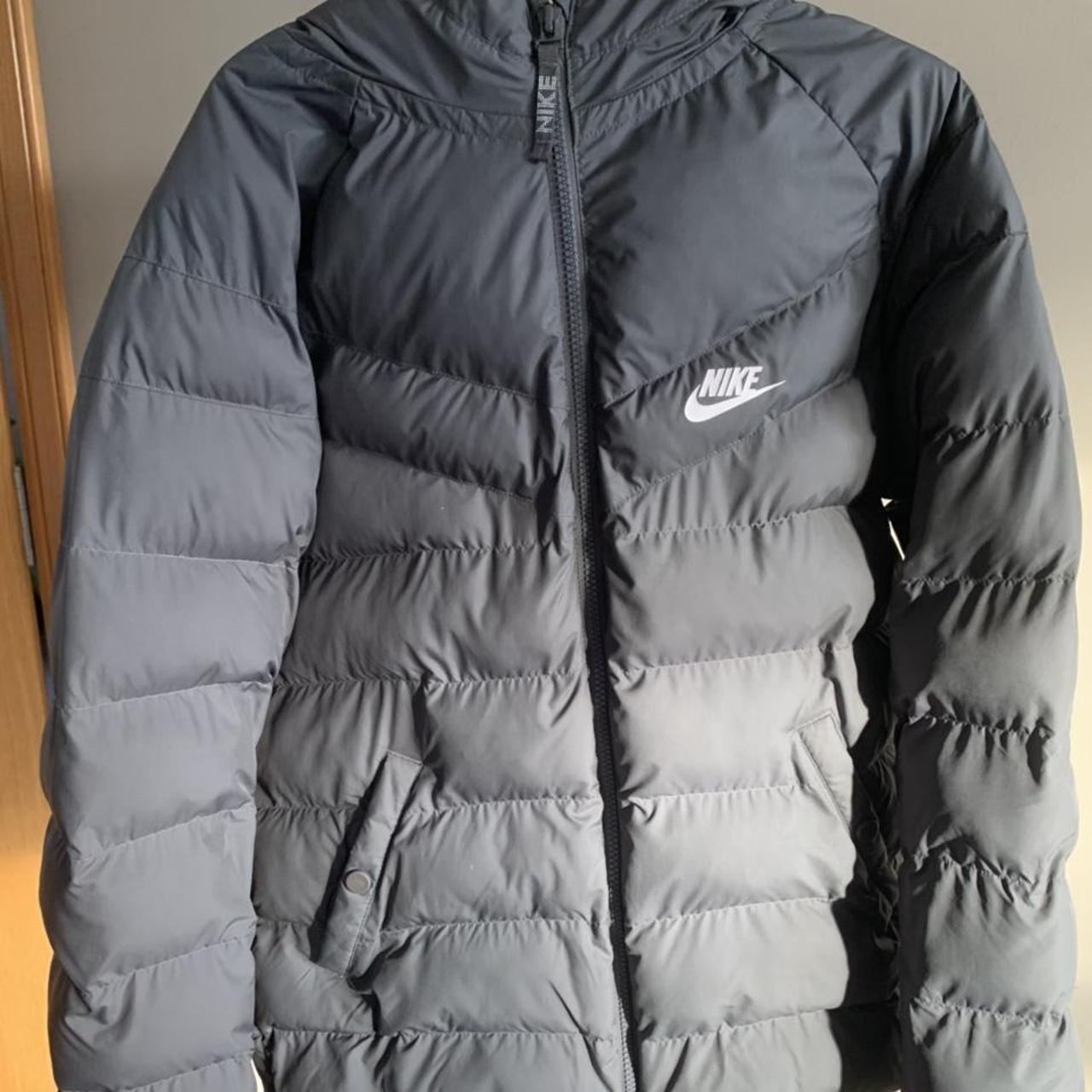 mens grey nike puffer coat
