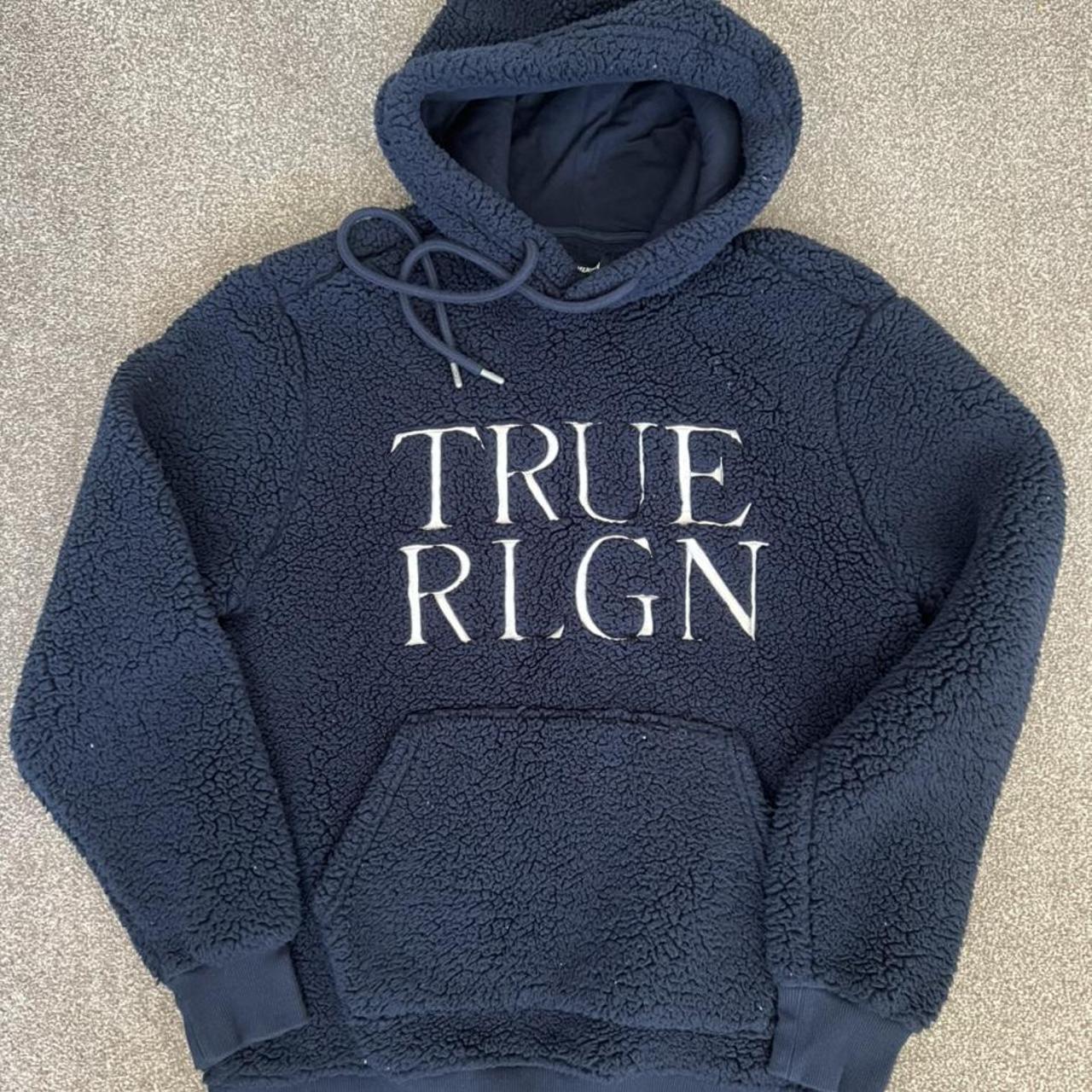 True Religion Hoodie Navy Medium Excellent condition... Depop