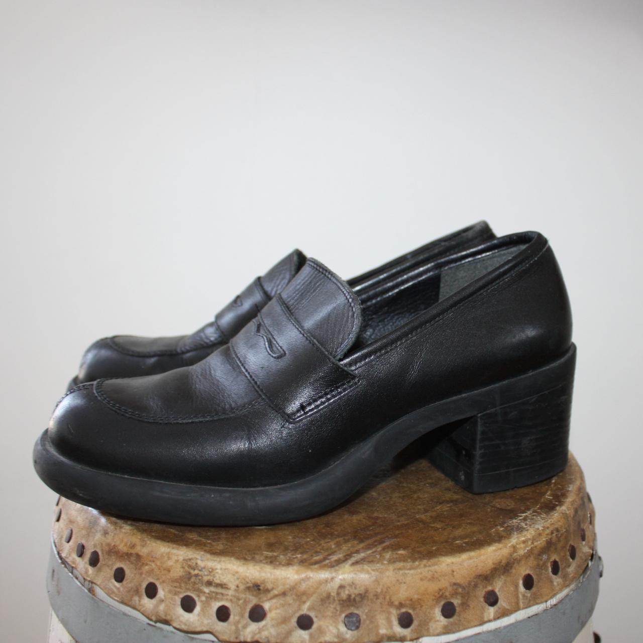 Vintage '90s Chunky Platform Loafers by Cloud 9 /... - Depop