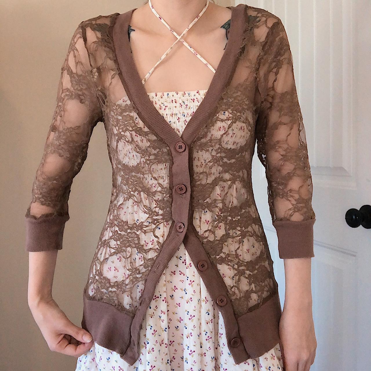 Women's Brown Cardigan Depop