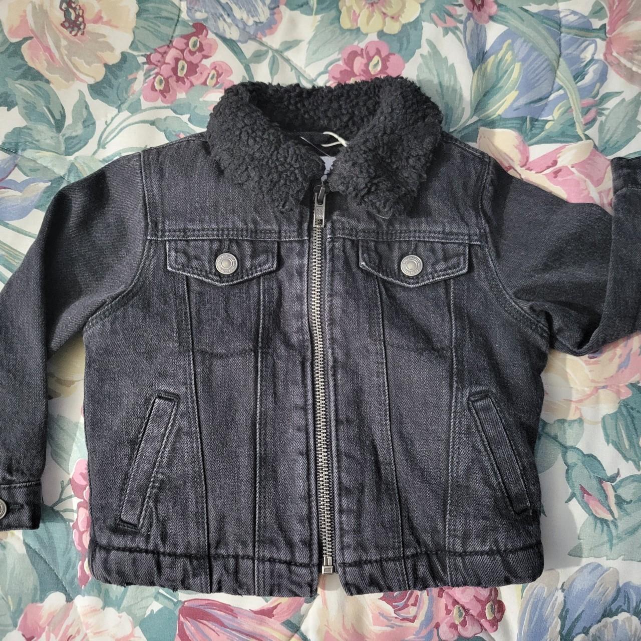 Zara Baby Denim Jacket sherpa Size 1218 months... Depop