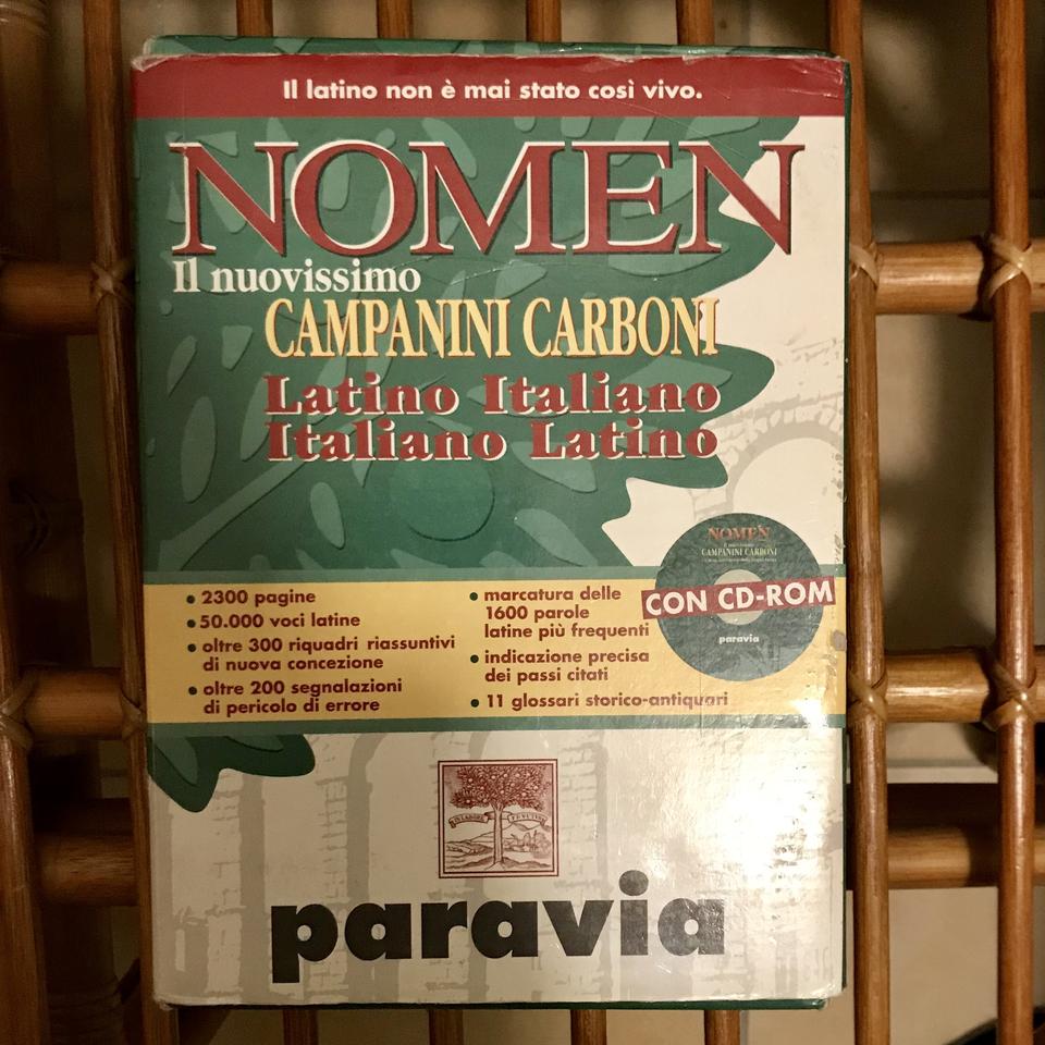 Nomen. Il nuovissimo Campanini Carboni. Latino-italiano, italiano-latino.  Con CD-ROM